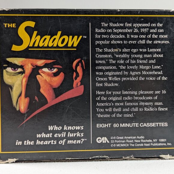 The Shadow Collector's Edition (1997) 8 cassette tapes in sleeve sci-fi 1930s - Picture 4 of 9